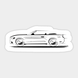 2015-2022 Mustang Convertible Sticker